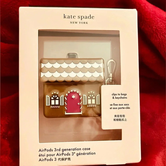 kate spade Accessories - Kate Spade Gingerbread House AirPods Case